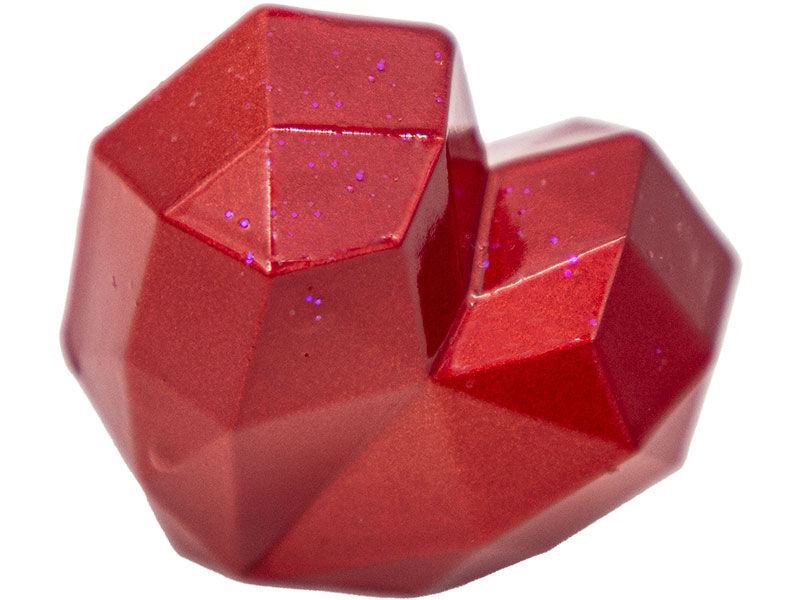 Geometrik Şekilli Kalp Silikon Mum Kalıbı M-200 - 2