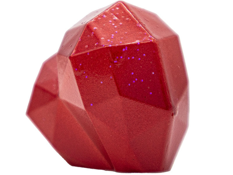 Geometrik Şekilli Kalp Silikon Mum Kalıbı M-200 - 4