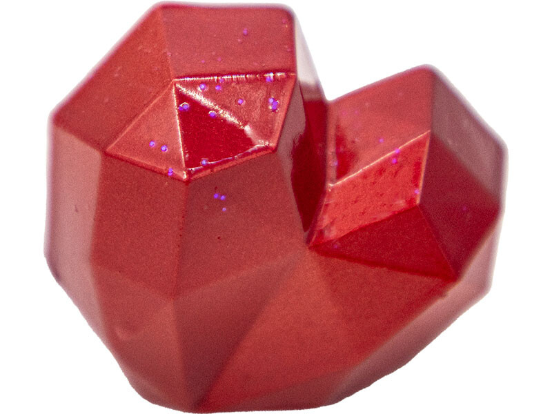 Geometrik Şekilli Kalp Silikon Mum Kalıbı M-200 - 5