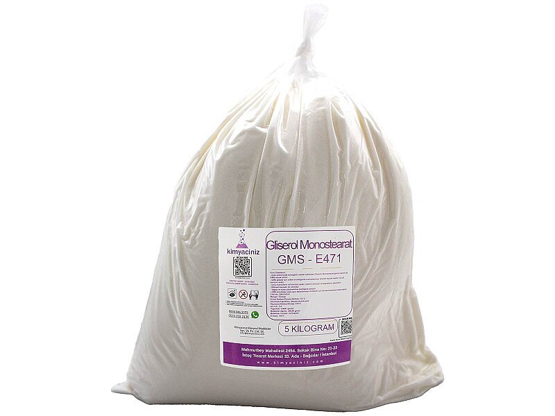 Gliserol Monostearat - GMS - E471 5 KG - 1