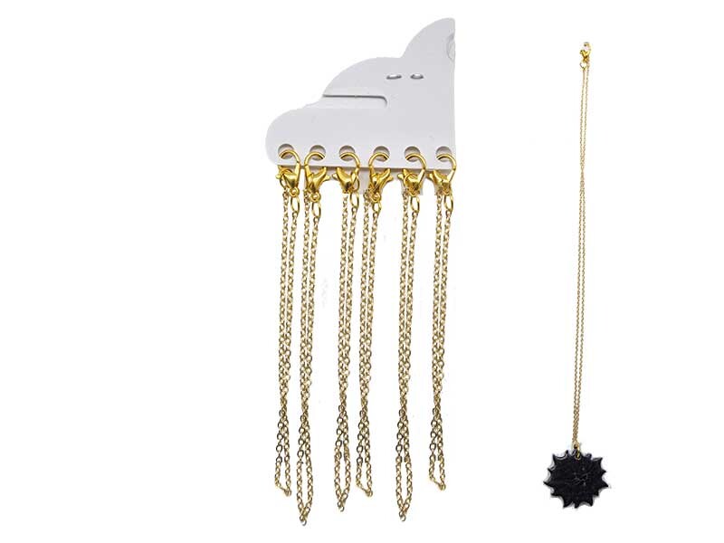 Gold Klipsli İnce Forse Kolye Zinciri - 50 CM - Kimyacınız