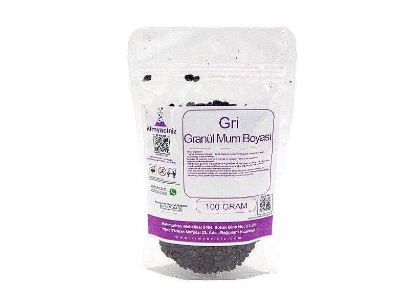 Gri Granül Mum Boyası 100 GR - 1