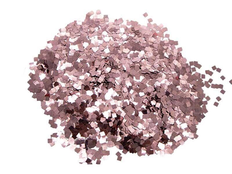 Gül Kurusu Kare Glitter Süsleme Aksesuarı 100 GR - 1