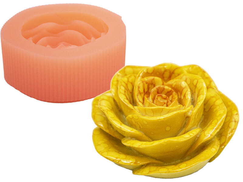 Gül Model Silikon Mum Kalıbı M-249 - 1