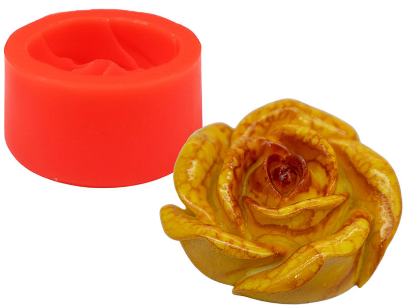 Gül Silikon Mum Kalıbı M-92 - 1