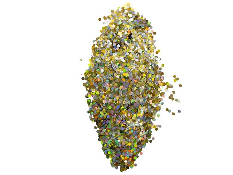 Gümüş Altın Glitter Süsleme Aksesuarı 100 GR - 3