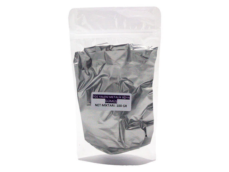 Gümüş Toz Yaldız Metalik Boya 100 GR - Kimyacınız