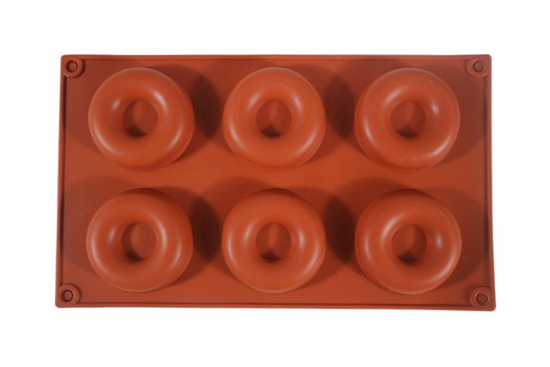 Halka Desenli 6'lı Silikon Kek Kalıbı KM-019 - Kimyacınız