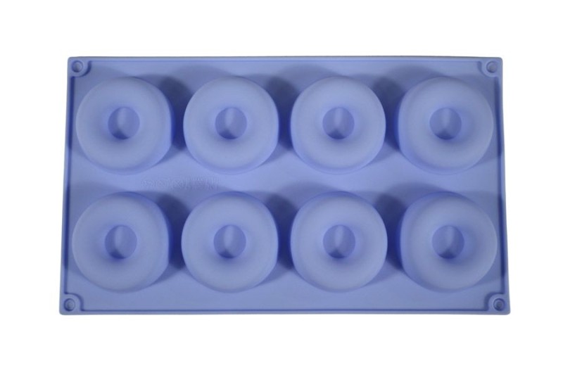 Halka Desenli 8'li Silikon Kek Kalıbı KM-091 - Kimyacınız