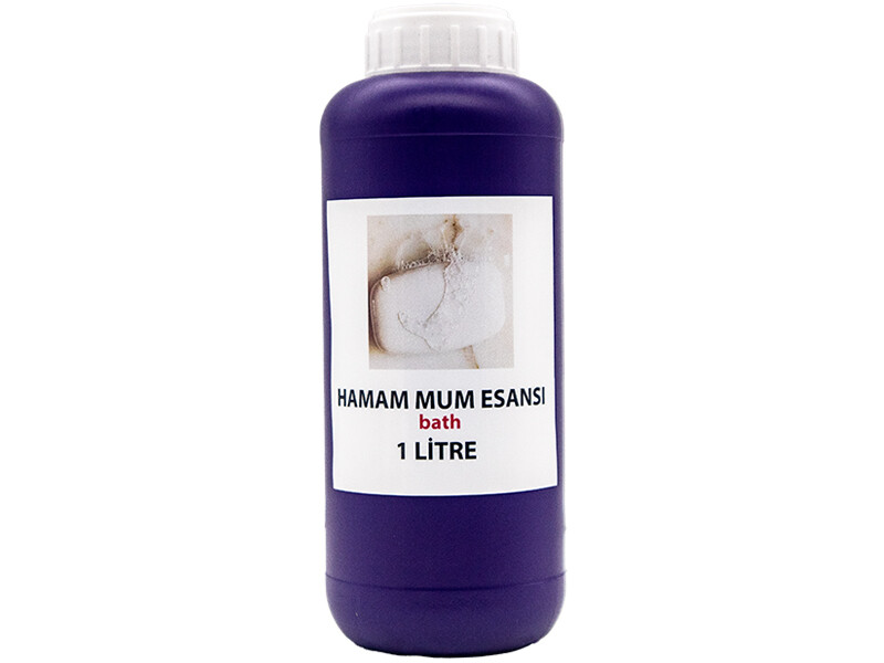 Hamam Beyaz Sabun Mum Esansı 1 LT - Kimyacınız