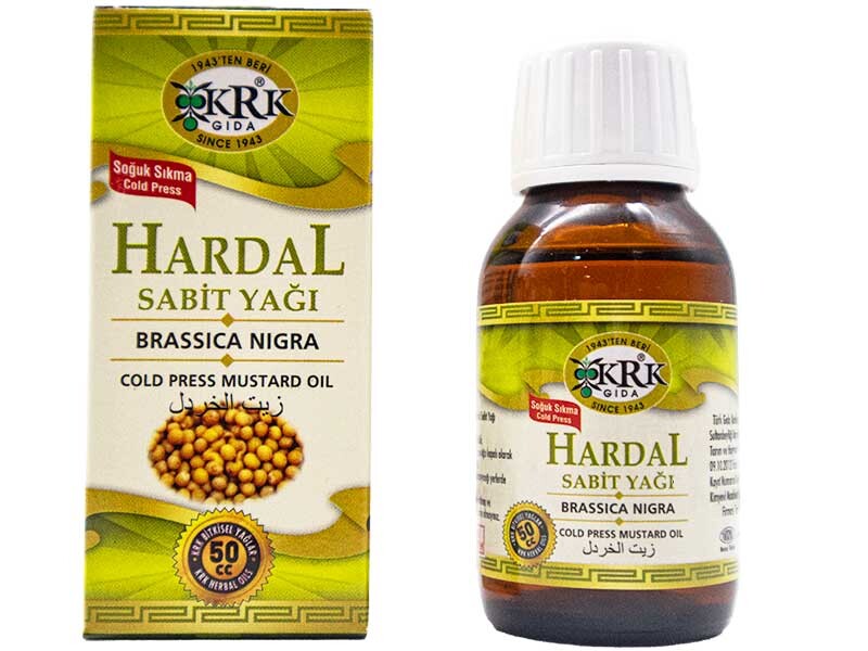 Hardal Sabit Yağı 50 CC 12 Adet - KRK GIDA