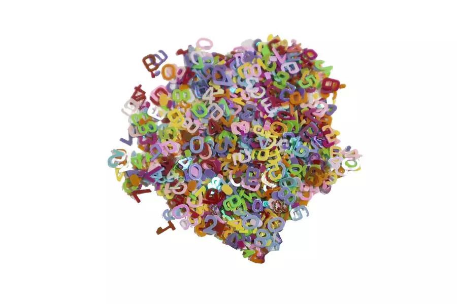 Harf Desenli Reçine Süsleme Aksesuarı 25 GR - 1