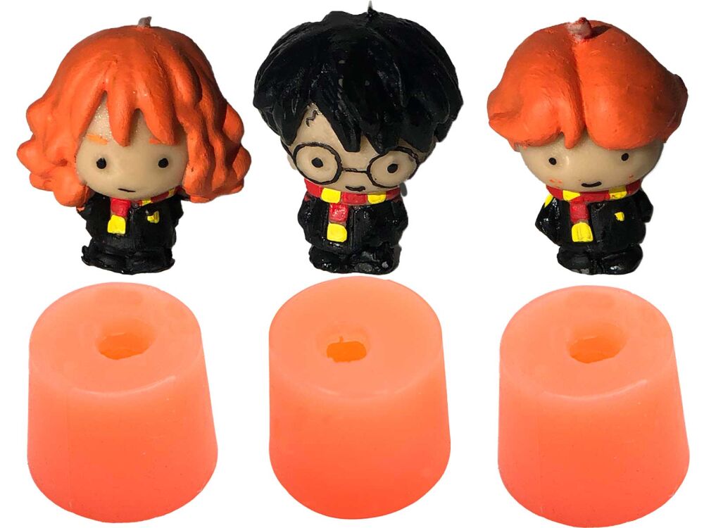 Harry Potter 3'lü Set Silikon Mum Kalıbı M-319 - 1