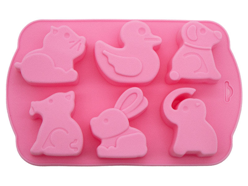 Hayvan Figürlü 6'lı Silikon Kalıbı KM-1342 - 1