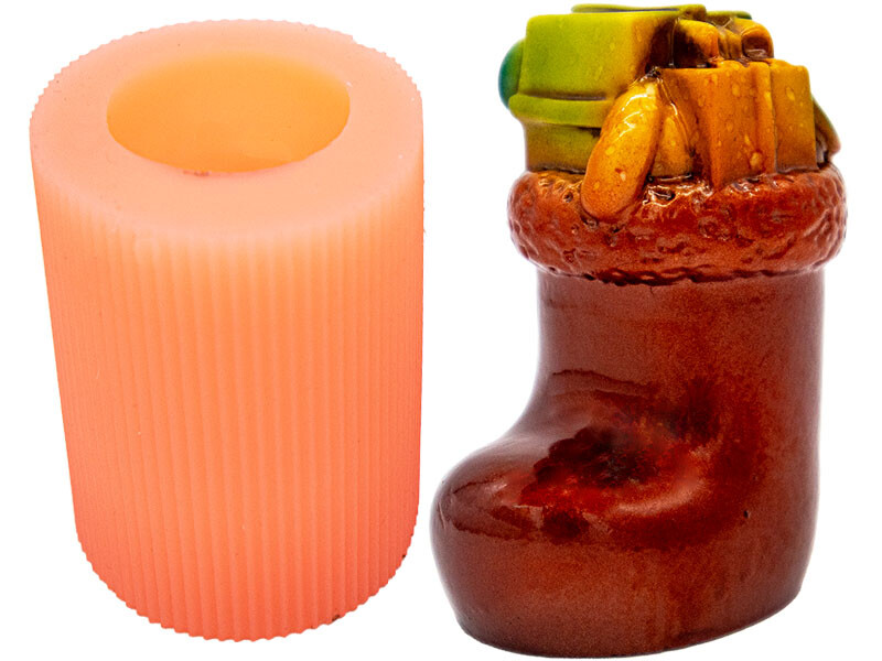 Hediyeli Noel Çorabı Silikon Mum Kalıbı M-286 - Kimyacınız