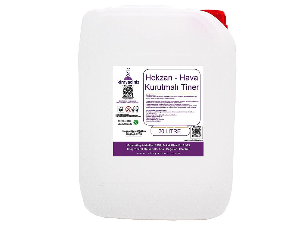 Hekzan - Hava Kurutmalı Tiner 30 LT - 1