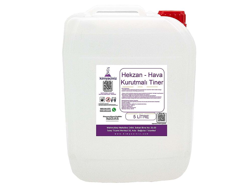 Hekzan - Hava Kurutmalı Tiner 5 LT - 1