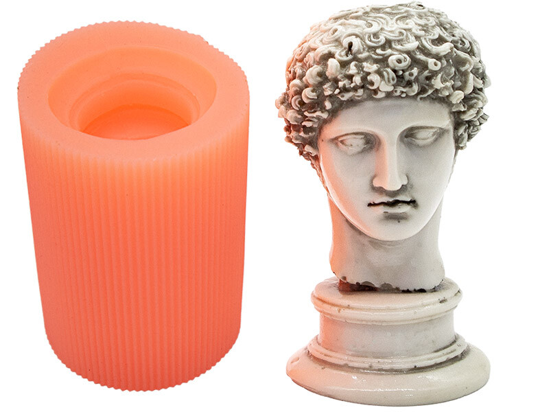 Hermes Büst Silikon Mum Kalıbı M-266 - Kimyacınız
