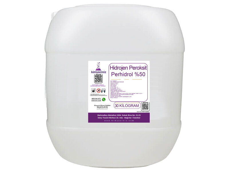 Hidrojen Peroksit Perhidrol %50 - 30 KG - Kimyacınız