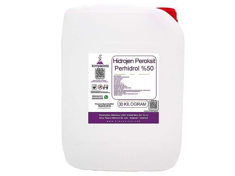 Hidrojen Peroksit Perhidrol %50 - 30 KG - Kimyacınız