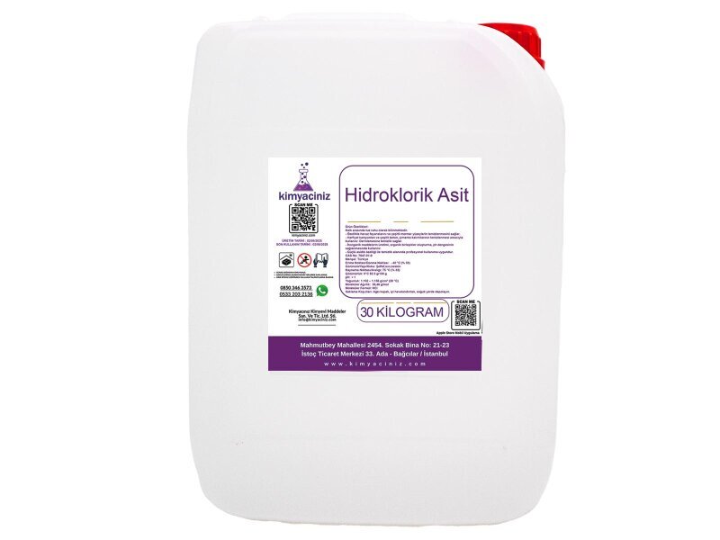 Hidroklorik Asit 30 KG - Kimyacınız