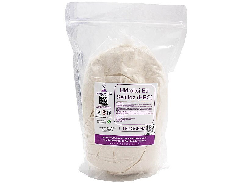 Hidroksi Etil Selüloz (HEC) 1 KG E1525 - Kimyacınız