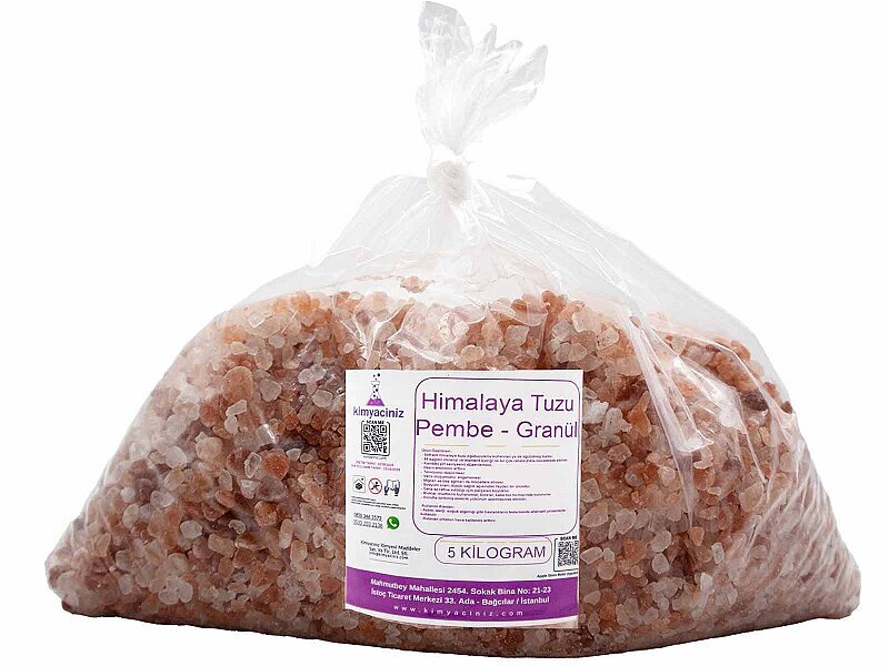 Himalaya Tuzu Pembe - Granül 5 KG - Kimyacınız