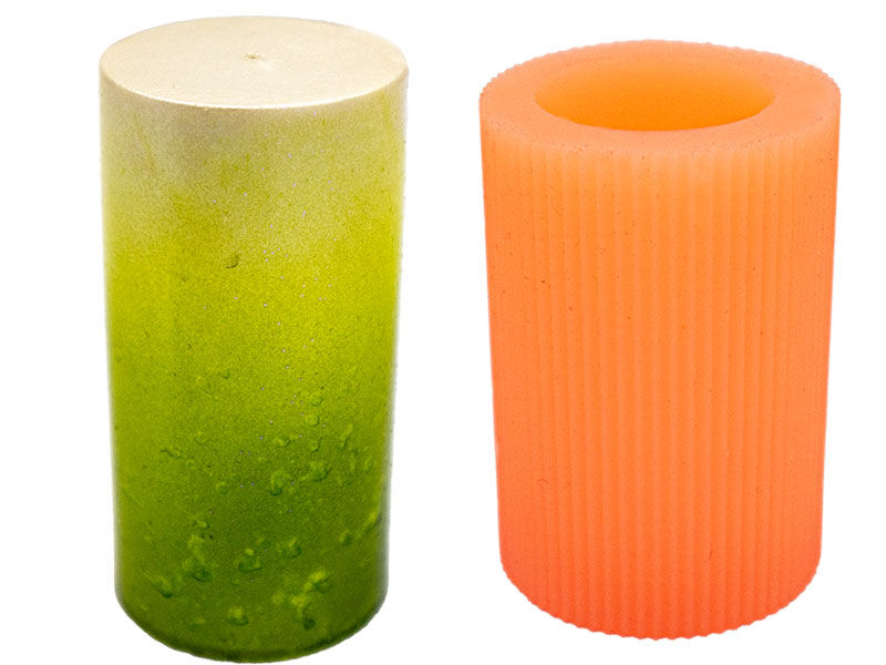 İnce Silindir Silikon Mum Kalıbı M-261 - 1
