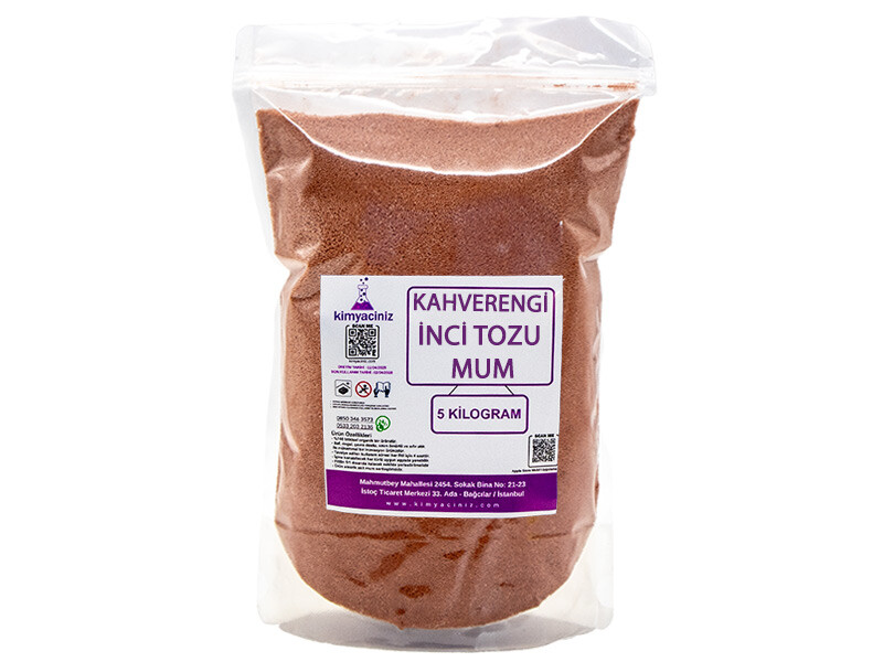 İnci Tozu Mum Kahverengi 5 KG - Kimyacınız