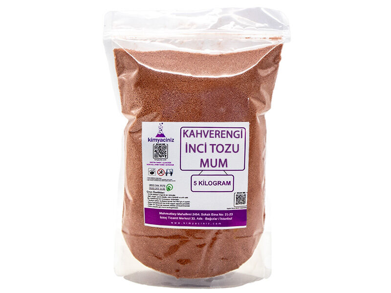 İnci Tozu Mum Kahverengi 5 KG - 1