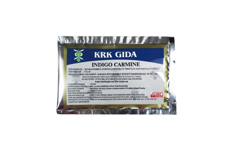 İndigo Carmine Koyu Mavi Gıda Boyası 9 GR - KRK GIDA