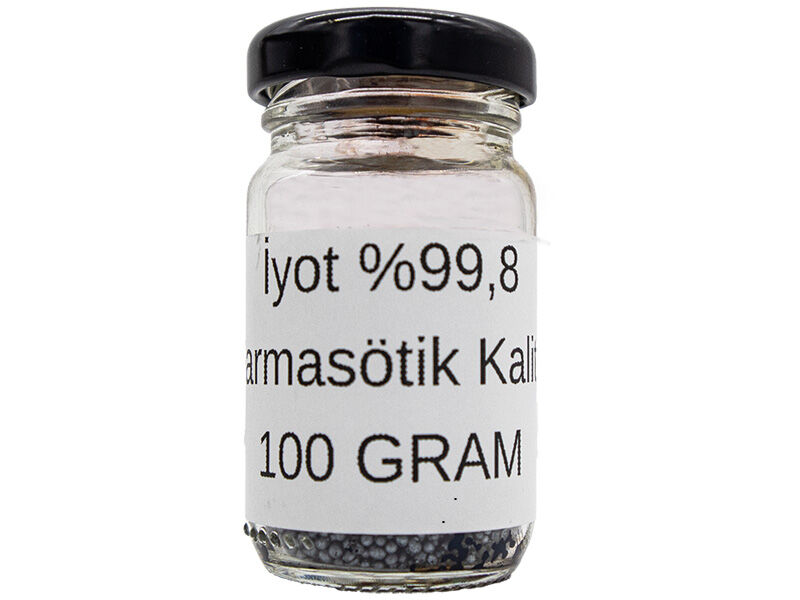 İyot %99,8  (Farmasötik Kalite) 100 Gr - 1