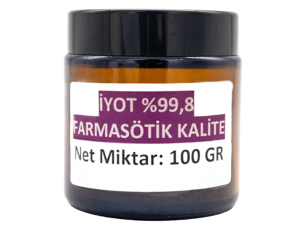 İyot %99,8  (Farmasötik Kalite) 100 Gr - 1