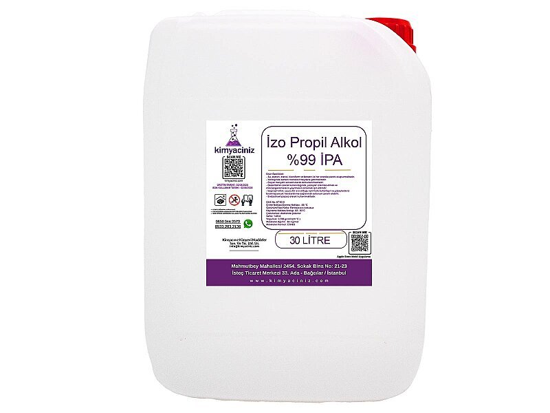 İzoPropil Alkol %99 İPA 30 LT - Kimyacınız