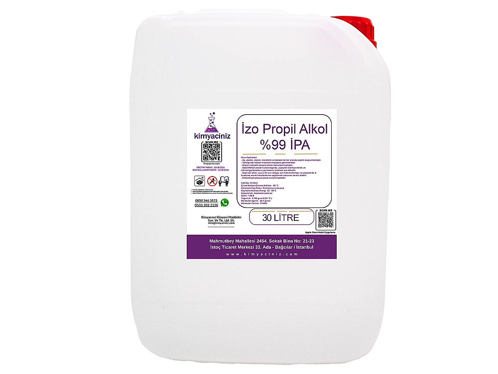 İzoPropil Alkol %99 İPA 30 LT - 1