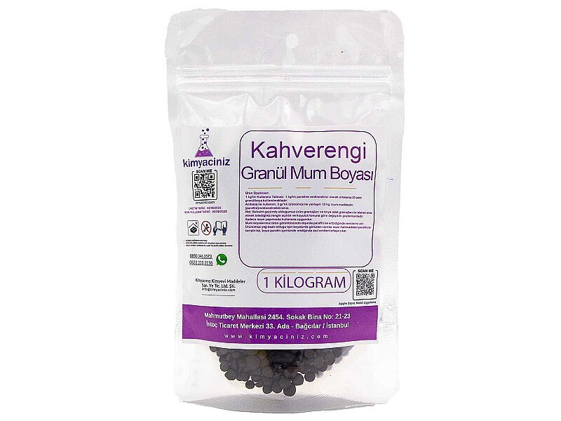 Kahverengi Granül Mum Boyası 1 KG - Kimyacınız