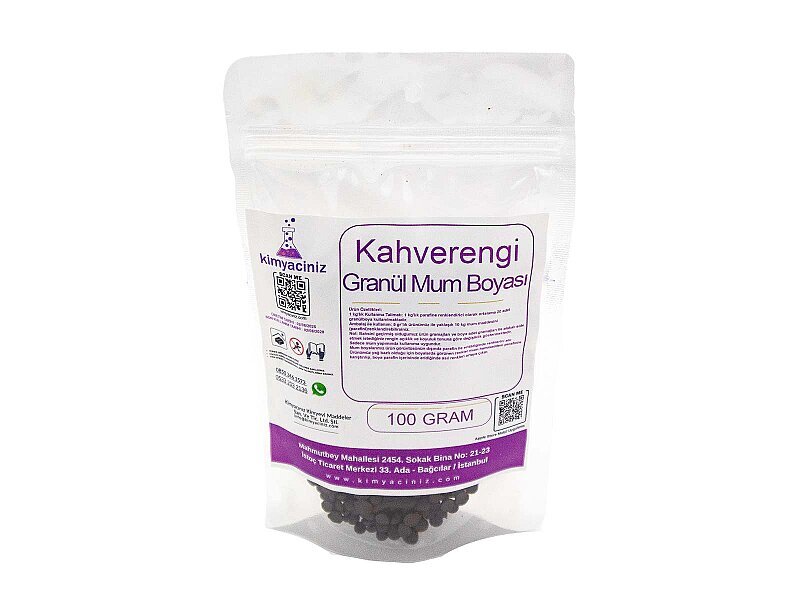 Kahverengi Granül Mum Boyası 100 GR - Kimyacınız