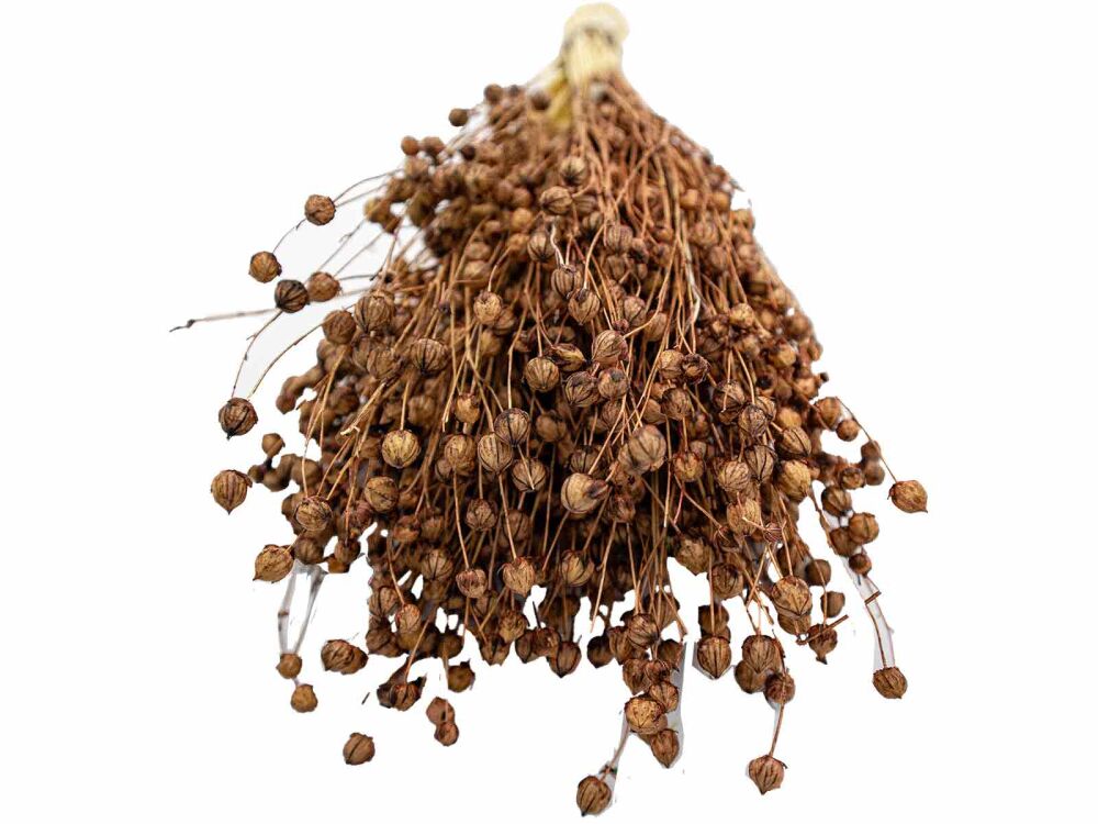 Kahverengi Keten Otu Kuru Çiçek Demeti - 3