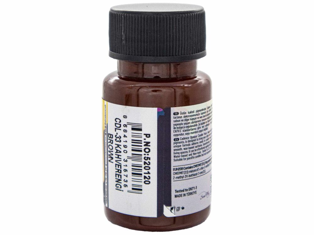 Kahverengi Opak Mum Boyası Cadence CDL 33 50 ml - 2