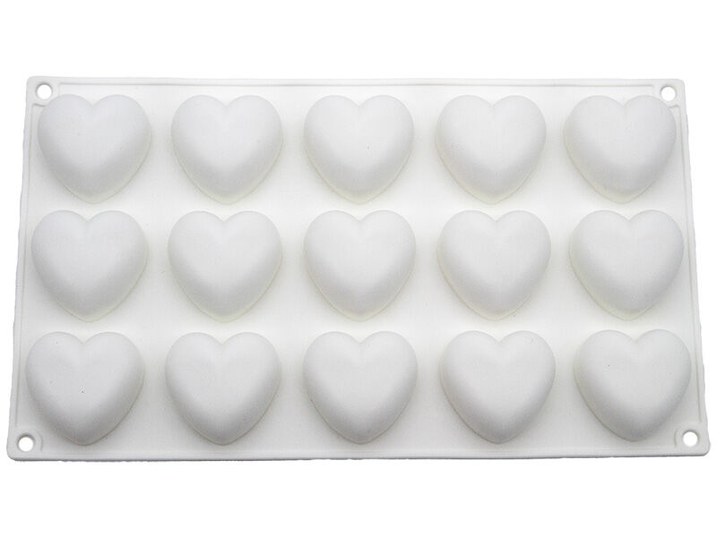 Kalp 15'li Silikon Kalıbı KM-1606 - 1