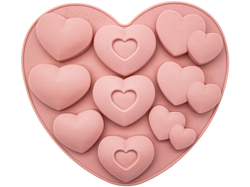 Kalp 9'lu Silikon Kalıbı KM-157 - 1