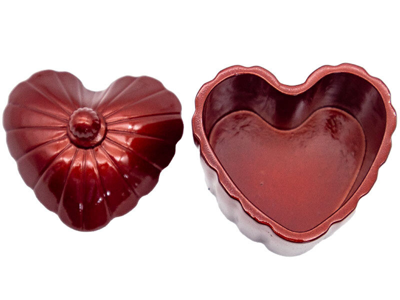 Kalp Kapaklı Beton Saksı Silikon Kalıp B-113 - 5