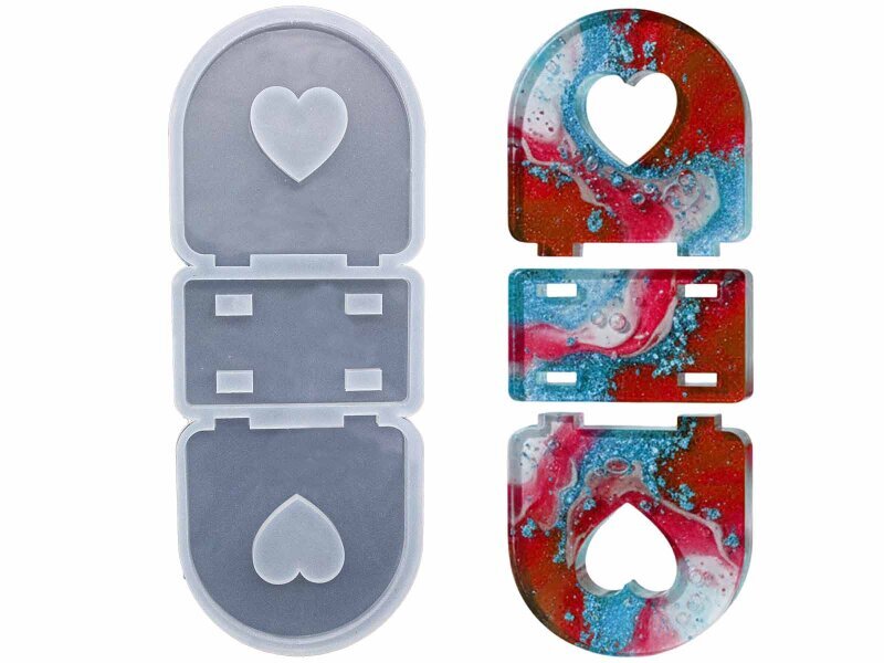 Kalp Model Peçetelik Epoksi Kalıbı EPK-891 - Kimyacınız