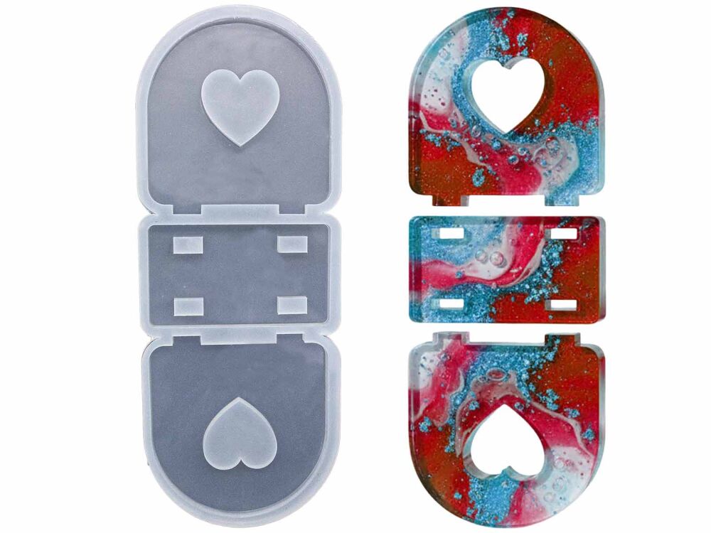 Kalp Model Peçetelik Epoksi Kalıbı EPK-891 - 1