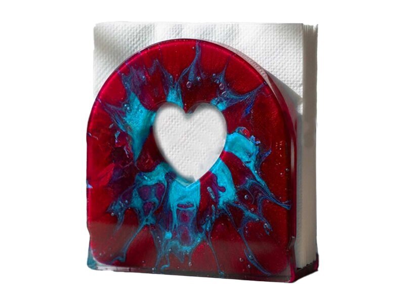 Kalp Model Peçetelik Epoksi Kalıbı EPK-891 - 3