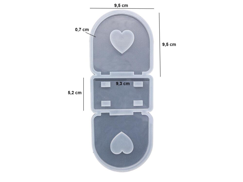 Kalp Model Peçetelik Epoksi Kalıbı EPK-891 - 4
