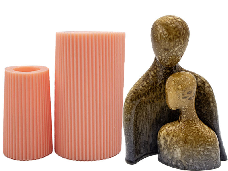 Kalpli Sevgililer Silikon Mum Kalıbı M-191 - Kimyacınız