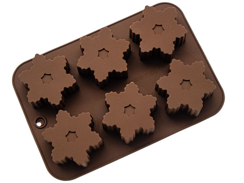 Kar Tanesi 6'li Muffin Silikon Kek Kalıbı KM-8157 - 2