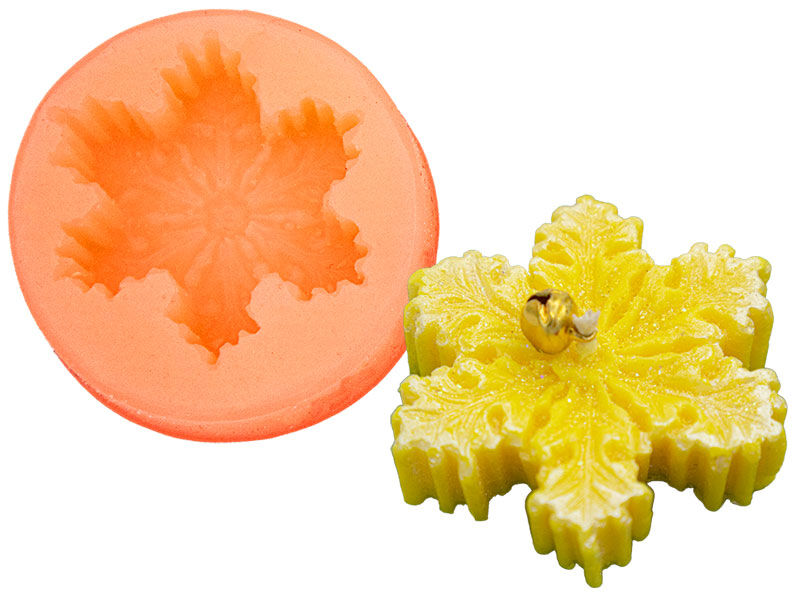 Kar Tanesi Silikon Mum Kalıbı M-260 - 1