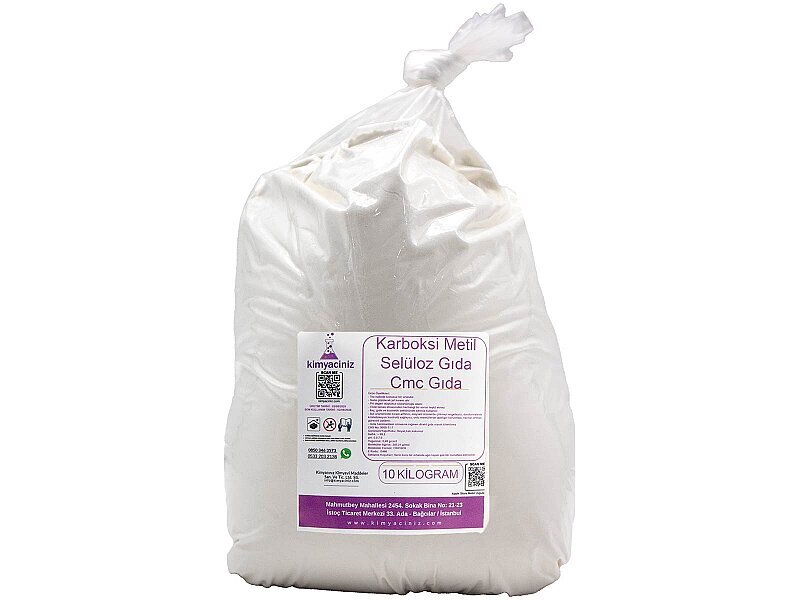 Karboksi Metil Selüloz Gıda - Cmc Gıda 10 KG - Kimyacınız